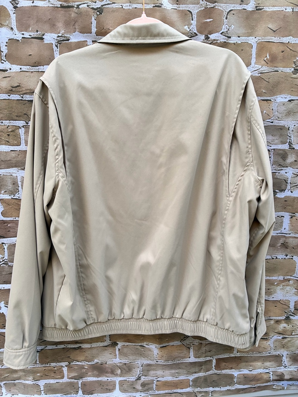 Polo by Ralph Lauren L Light Tan Zip-Front Harrington Jacket - Picture 10 of 11